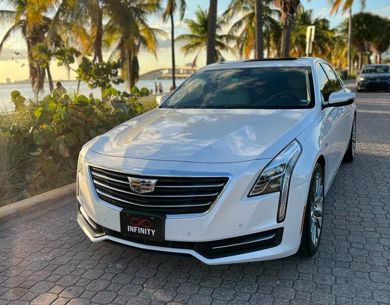 Cadillac CT6 in white - Luxury Sedan by Infinity Transportation